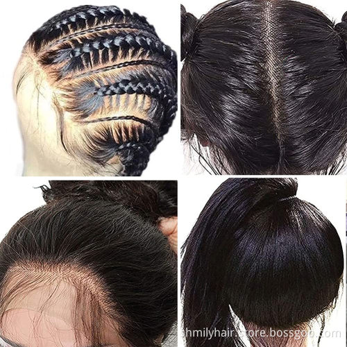 Wholesale Mink Cuticle Aligned Hair Double Drawn Human Hair Wig Glueless Front Full Lace Wig Human Hair For Black Women
